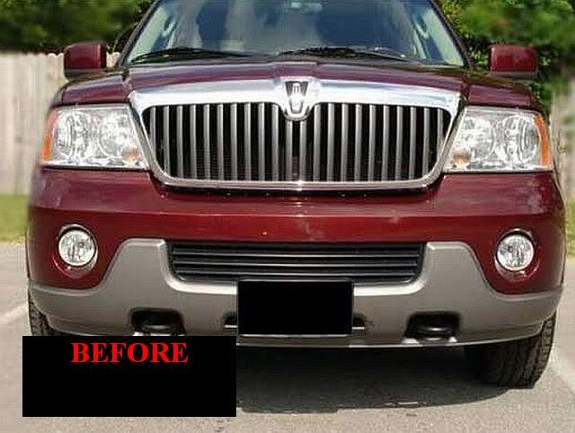 2003-2006 LINCOLN NAVIGATOR CHROME TRIM FOR GRILL GRILLE 5YR