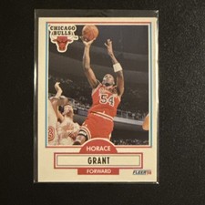 1990-91 Fleer Horace Grant #24 Chicago Bulls Base Set Basketball NBA Card