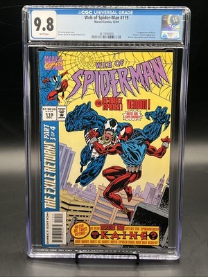 Web of Spider-Man #119 (Marvel Comics December 1994) CGC Graded 9.8 White Pages