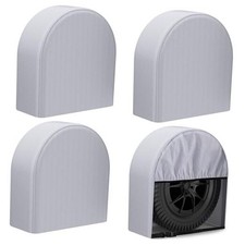 RV Tire Covers Set of 4 with Waterproof Coating and Heavy Duty 600D Oxford,