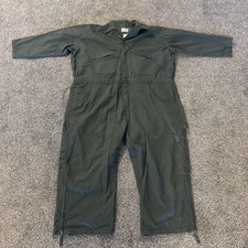 VINTAGE Key Men  s Coveralls Size 2XLS Green Mechanic Garage Work Read Inseam 22  