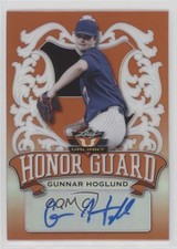 2021 Leaf Valiant Honor Guard Orange 44/99 Gunnar Hoglund #HG-GH1 Auto 13rl