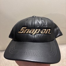 Vintage Snap-On Hat Leather Adjustable One Size Made In USA RARE READ
