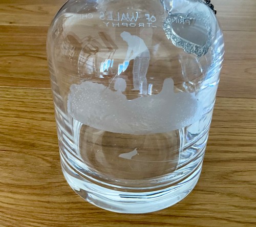 Stunning Crystal Hand Engraved Decanter Golf Theme Excellent Condition - Picture 4 of 6