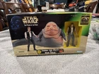 Brand New Star Wars Power Of The Force Jabba the Hutt and Han Solo Figure POTF