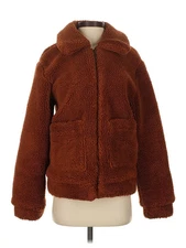 Elodie Women Brown Faux Fur Jacket XS