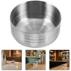 2pcs Shaker Cup Caps Stainless Steel Shaker Cup Lids Shaker Pot Lid Shaker Cup