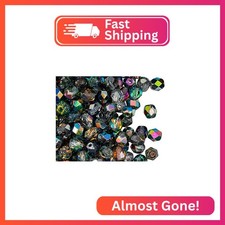 300 Beads Czech Faceted Round Firepolished 6mm Crystal Vitrail Glass Beads 1/4 M