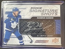 2019-20 Engrained Hockey Rasmus Sandin RSS-SA Rookie Signature Shots /249 