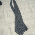 Salvatore Ferragamo Men’s Blue Floral Woven Silk Tie w/ Logo Accent — photo 3