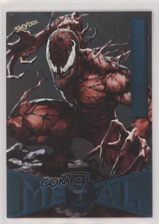 2022 Marvel Metal Universe Spider-Man Turquoise Light FX 40/50 Carnage #18 04f2