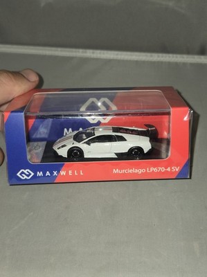 *READ* Maxwell 1:64 Lamborghini Murcielago LP670-4 SV White With Stripes 