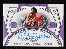 2020-21 National Treasures of the Hall 15/35 Kareem Abdul-Jabbar Auto HOF s3g