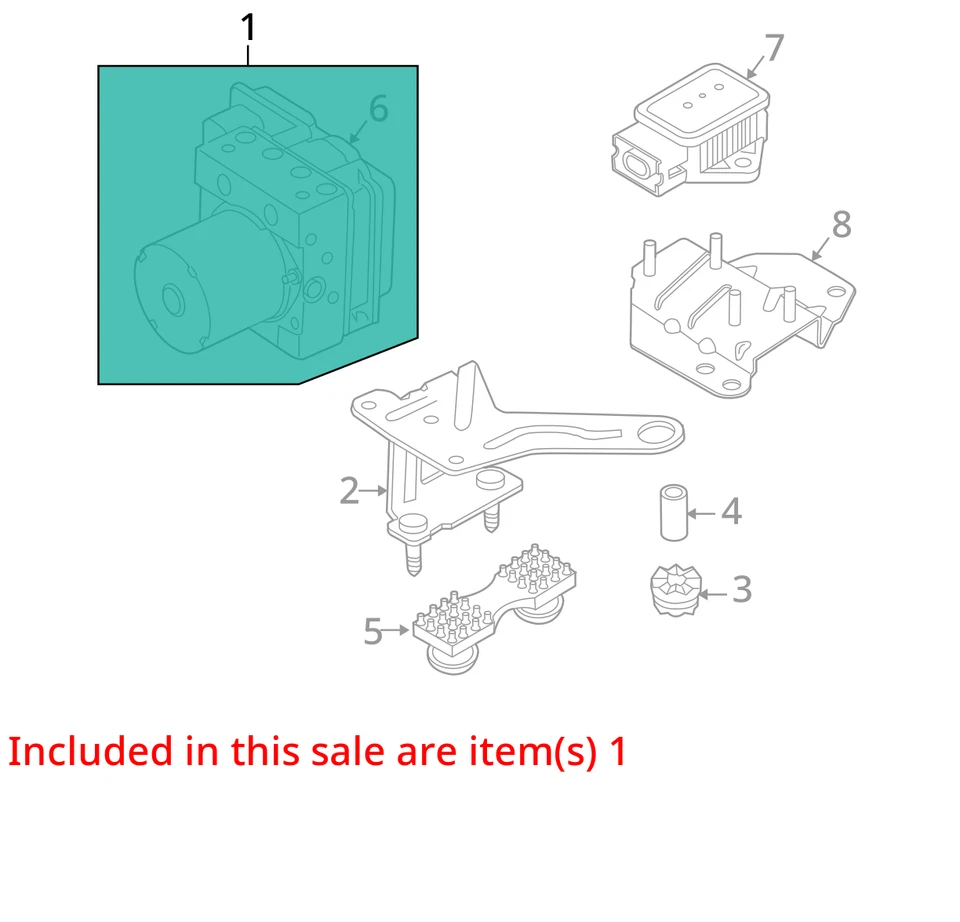 Conjunto de piezas de freno antibloqueo bomba ABS para BMW X3 30020458 06-10 Foto 3 de 4