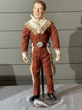 Danbury Mint Artwork Buffalo Bob Porcelain Doll, NIB, COA,  22''