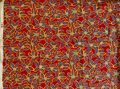 USA Andover fabrics Patchworkstoff Balarinji rot 46 cm x 110 cm Quiltstoff