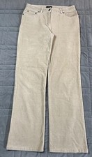 Brooks Brothers Women  s Corduroy Mid Rise Straight Leg Pants Sz 6 Stretch Khaki