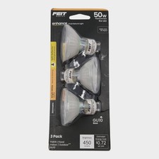 Feit Electric Enhance MR16 GU10 LED Bulb Daylight 50 Watt Equivalence Pack of 3