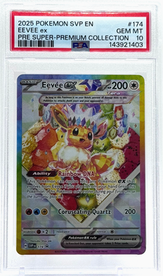 ポケモンカード Eevee-GX 2019 Gem Mint 10 Pokemon Eevee ex 174 Promo Special Illustration Rare PSA 10 Gem