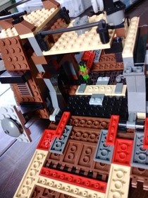 LEGO STAR WARS 7104 +  6210 Jabba's Sail Barge with sails and manual INCOMPLETE