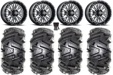 ITP Momentum 14" Wheels Milled 30" Moto MTC Tires Yamaha YXZ1000R