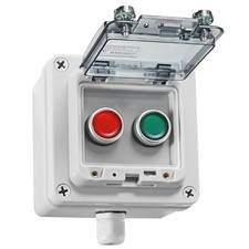 IP67 Button Switch Outdoor Waterproof Box 2 Push Red and Green Automatic Rest