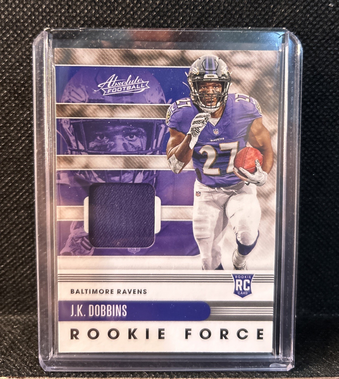 JK Dobbins Panini Absolute Rookie Force Relics #11 Base