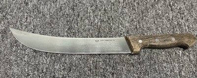 RAZOR SHARP Serco 53116 12'' Butcher Knife Scimitar EXCELLENT Vintage