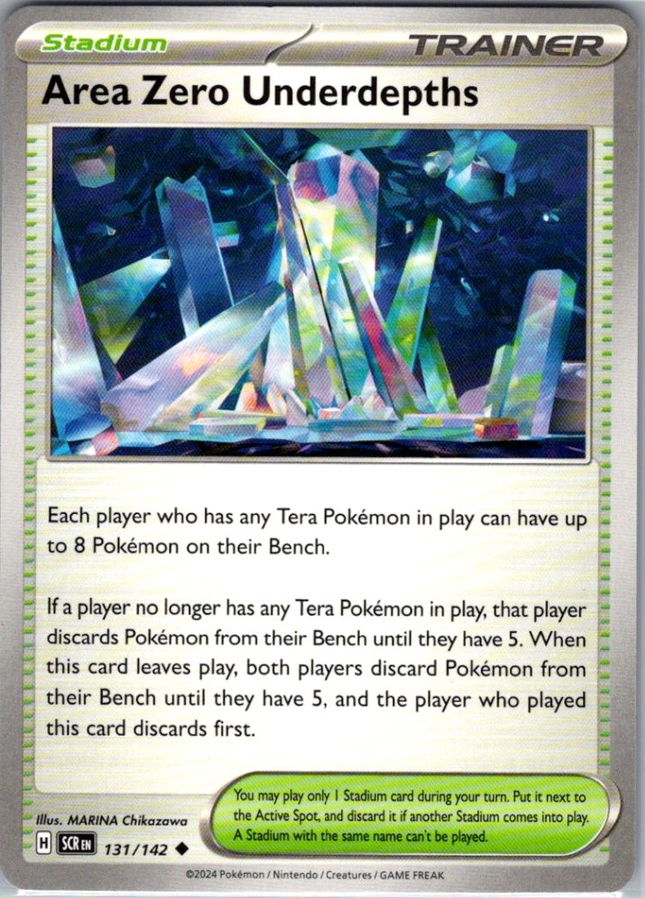 Area Zero Underdepths - 131/142 Normal Uncommon SV07: Stellar Crown NM