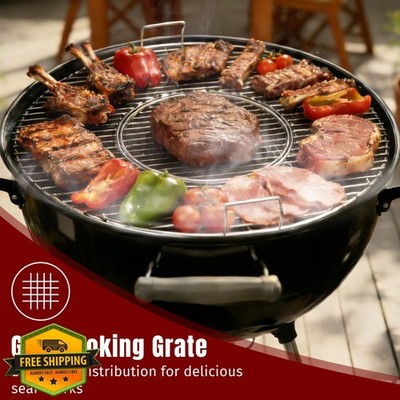 SHINESTAR 22'' Weber Grill Grate Gourmet BBQ System Hinged 21.5''