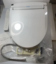 OPEN BOX|Brondell LT89-EW Swash Electronic Bidet Toilet Seat,  Oval, white 