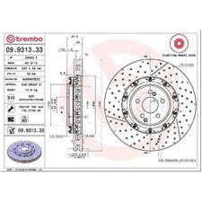2x Bremsscheibe 26212721 vorne f&uuml;r Mercedes CLS C219 SL R129 R230 SLS AMG C197