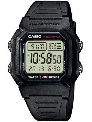 CASIO W-800H-1AVES Collection Herrenuhr 37mm 10ATM
