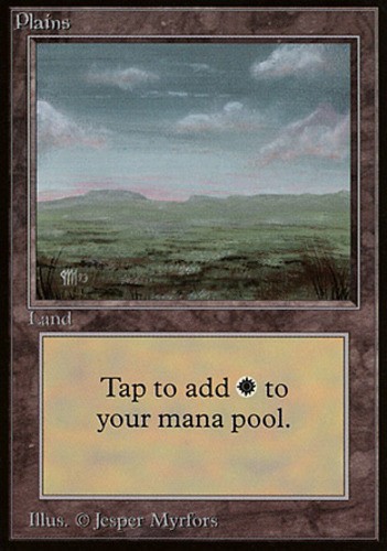 1x Plains (No Mountains) Heavy Play MTG Magic - Kid Icarus -