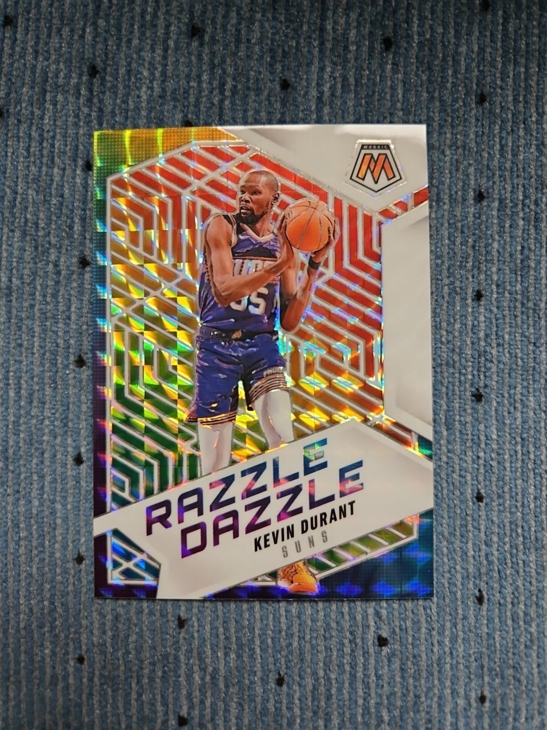 2024-25 Panini Mosaic Kevin Durant Razzle Dazzle Case Hit SP Phoenix Suns CLEAN