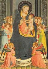 Postcard: Fra Angelico - Madonna and Child and Angels