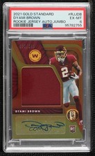 2021 Panini Gold Standard Rookie Jersey Jumbo 31/149 Dyami Brown PSA 6 Auto 19nf