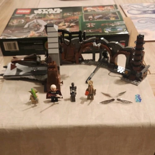 LEGO Star Wars Duel on Geonosis 75017 Complete Set Box Minifigures Manual