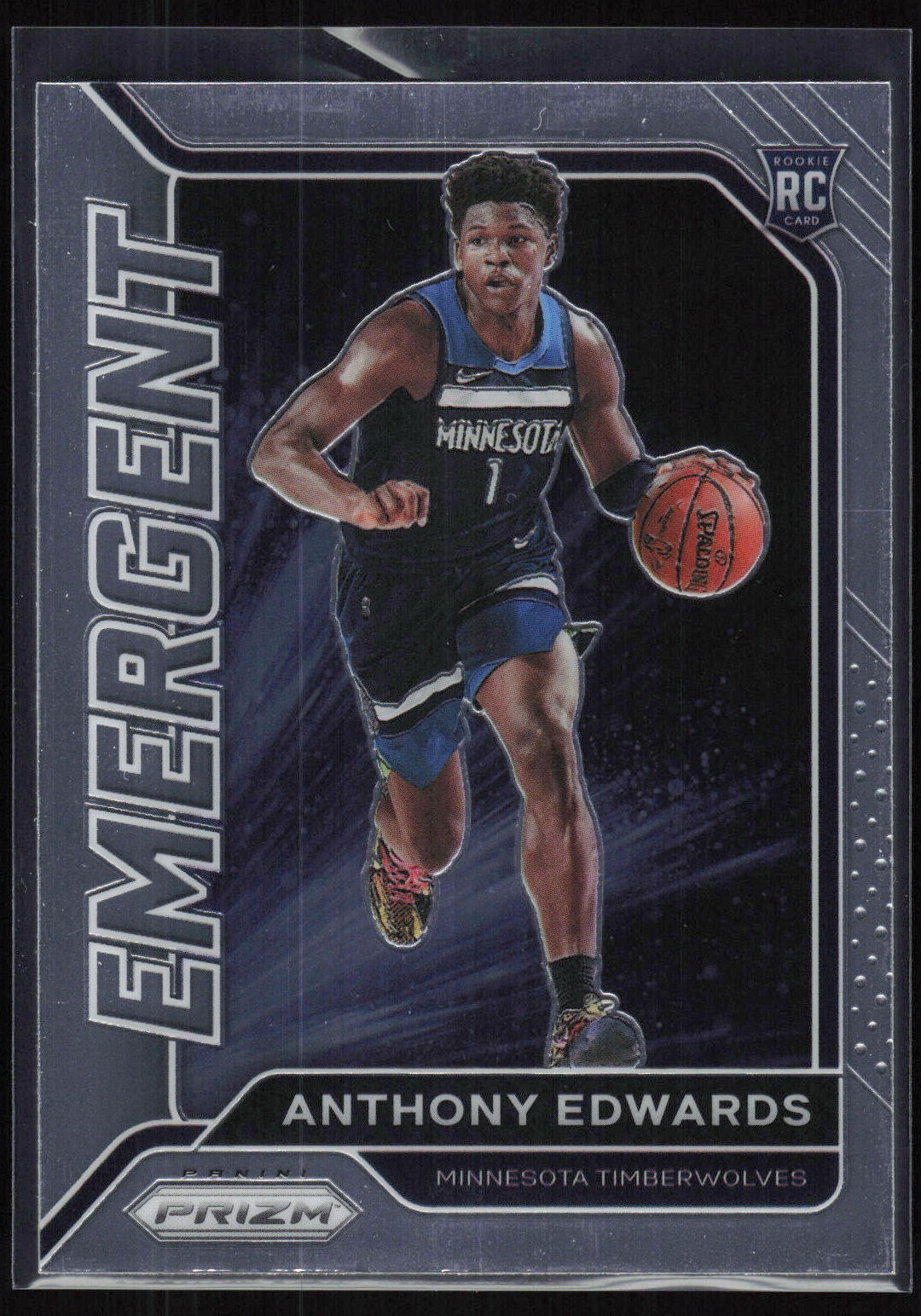 Anthony Edwards 2020-21 Panini Prizm #3 Emergent Minnesota Timberwolves
