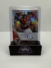 2021 Panini Prizm Draft Picks Silver Prizm TJ Vasher #DPA-TJV Rookie Auto RC