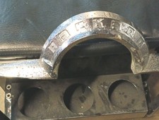 1951 Packard Trunk Emblem Chrome Oem Rear Deck Lid Script Badge