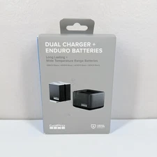 GoPro Dual Battery Charger and 2x Enduro Li-Ion Battery for HERO12/11/10/9 Black