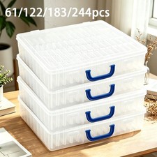 61Grid Clear Jewelry Box Plastic Bead Storage...