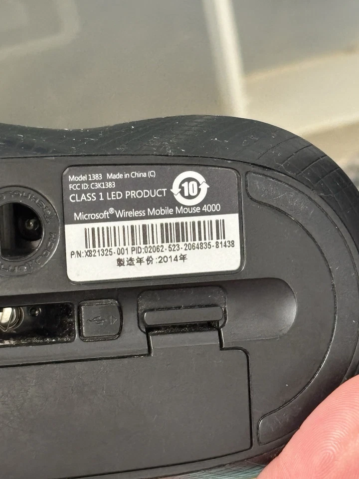 Microsoft 1383 1496 Wireless Mobile Mouse 4000 - Graphite With Receiver - Image 4 of 4