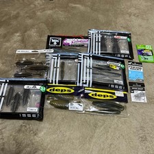 Jackall ISSEI Soft Bass Lure Set, Multi-Size, Used
