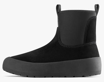 Icebug Dala Biosole Winter Slip-On Boots Black Suede US 7 UK 6 EU 40 Rubber Sole