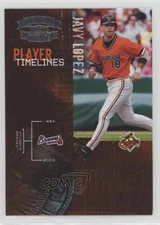 2005 Donruss Throwback Threads Player Timelines Javy Lopez #PT-10 rs2