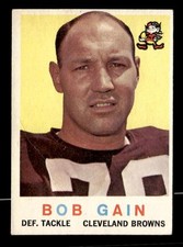 1959 Topps #77 Bob Gain Rookie RC Cleveland Browns