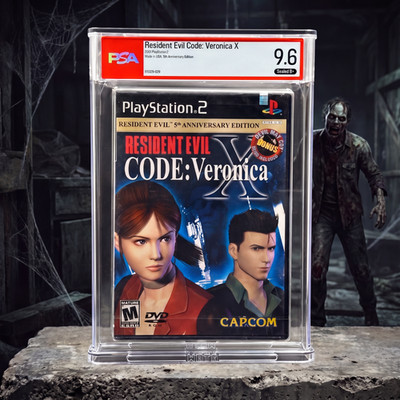Resident Evil Code: Veronica X   PSA 9.6 B+   1st Print   PlayStation 2