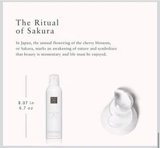 The Ritual Of Sakura Foaming Shower Gel Organic Rice Milk & Cherry Blossom